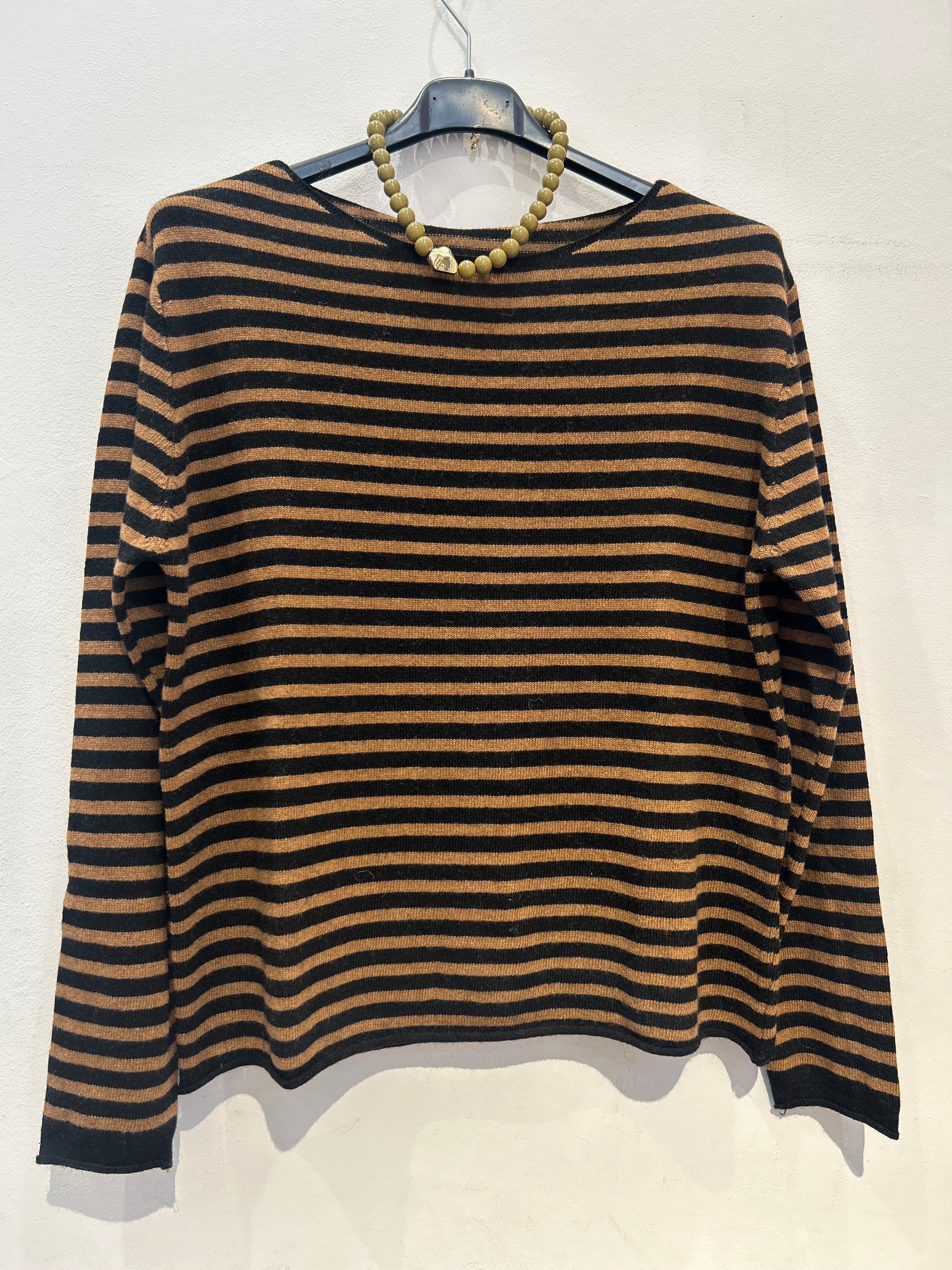 Jersey Rayas Marrón/ Negro