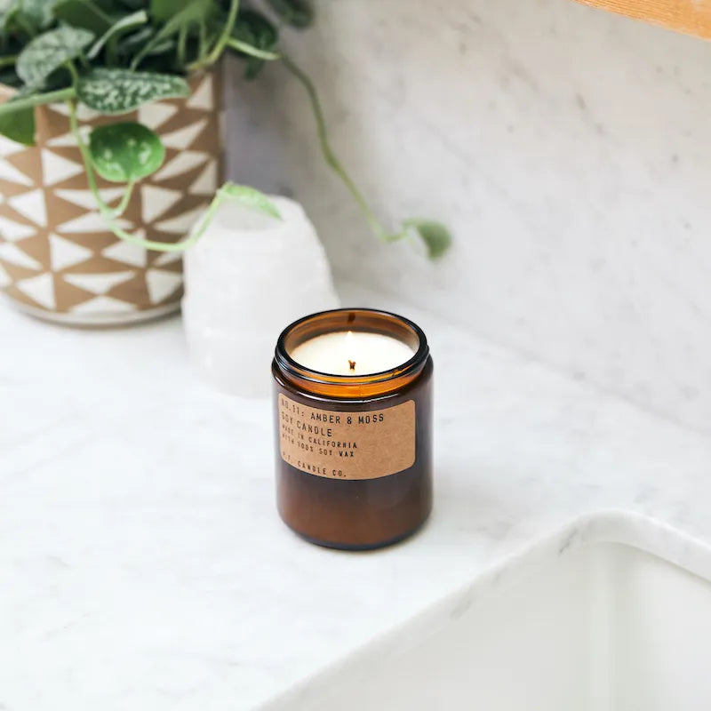 AMBER & MOSS – SOY CANDLE – S (200 gr)