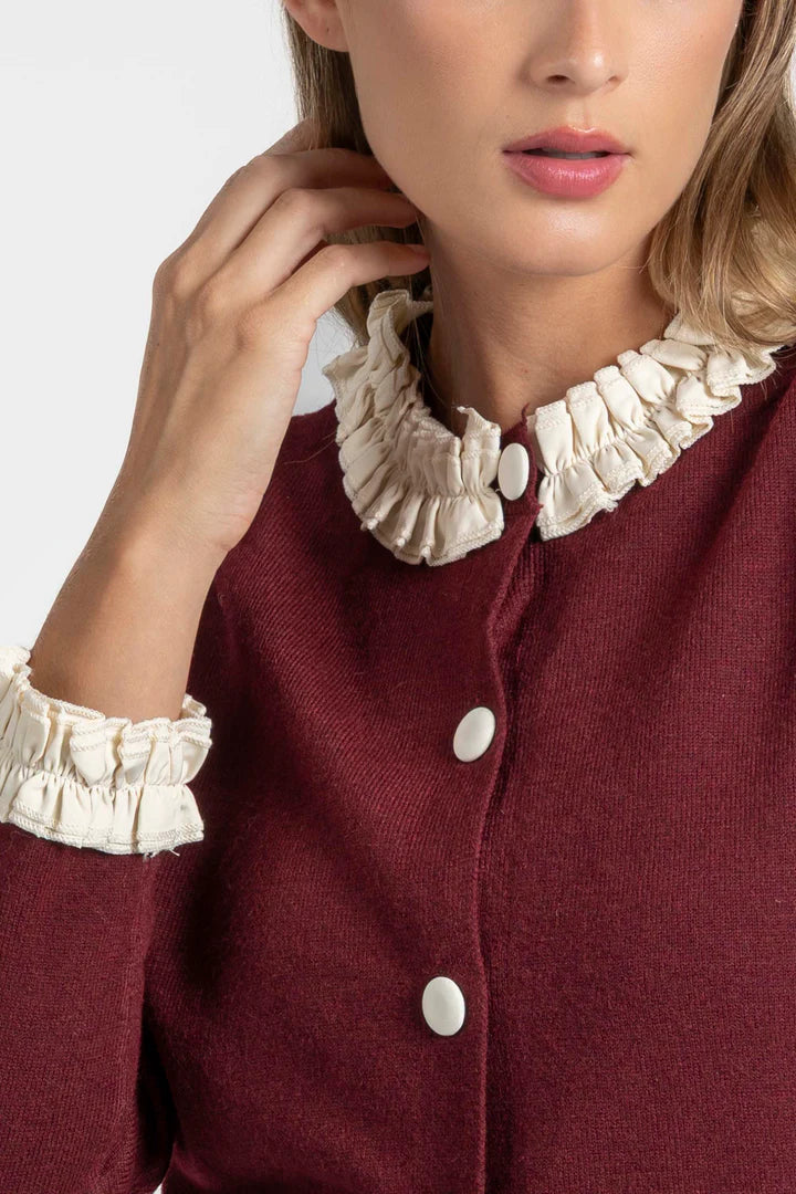 Cárdigan Sofía Burdeos