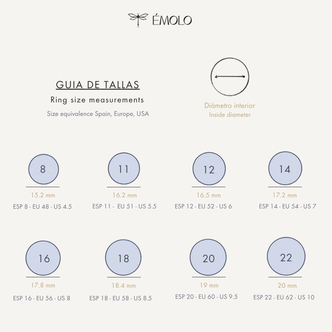 Anillo mujer Marrón con selenita salmón SAIRA