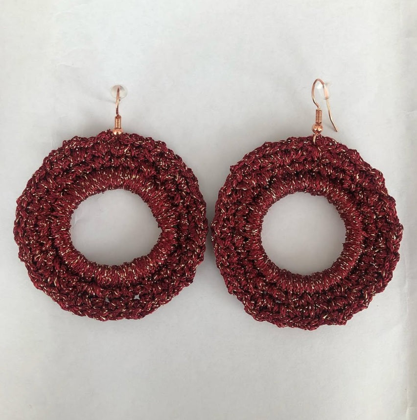 Pendientes Circulares Encaje
