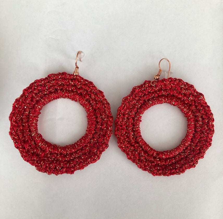 Pendientes Circulares Encaje