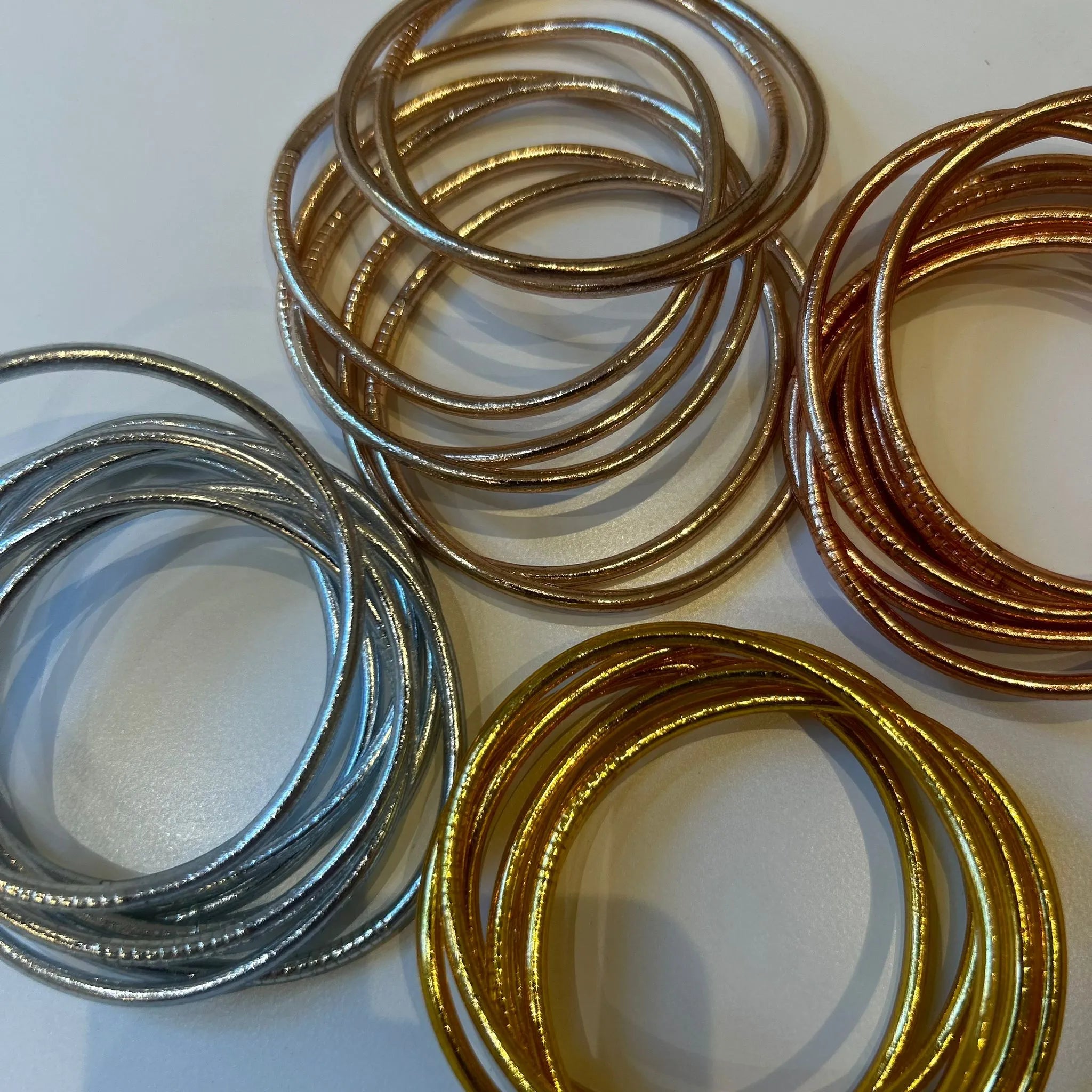 Pulsera Pan de Oro Fina Color Champagne