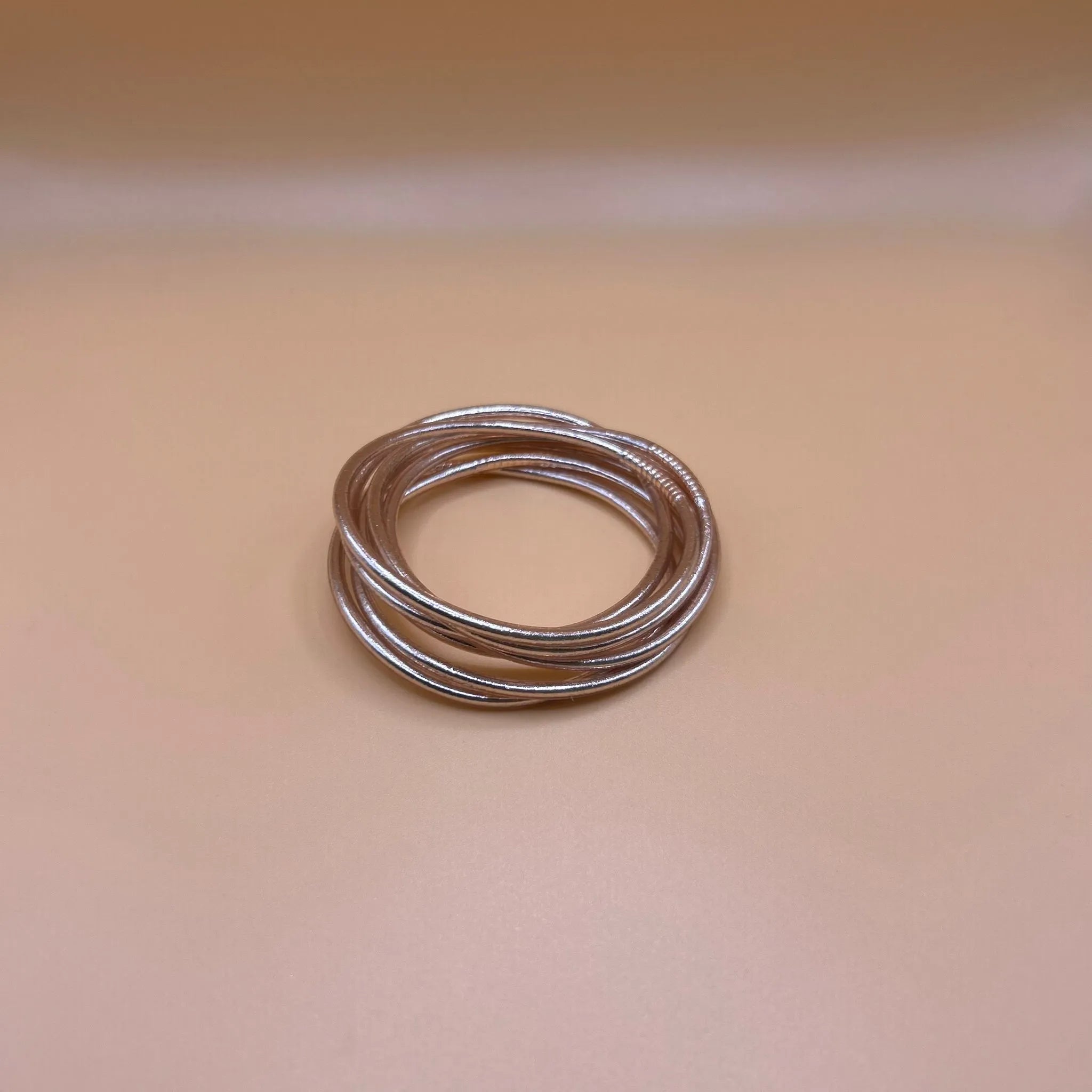 Pulsera Pan de Oro Fina Color Champagne