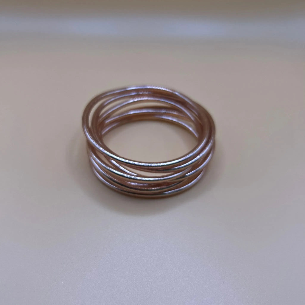 Pulsera Pan de Oro Fina Color Cobre