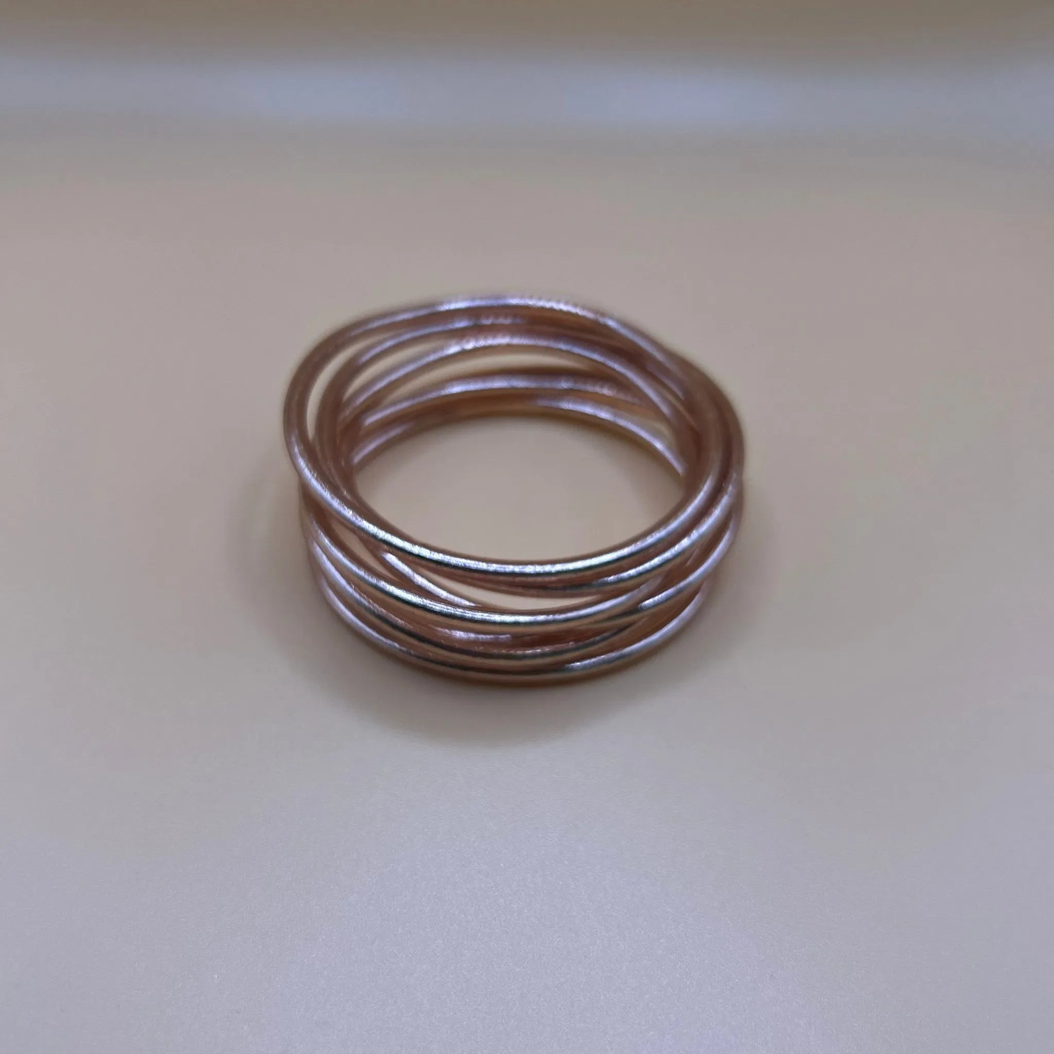 Pulsera Pan de Oro Fina Color Cobre