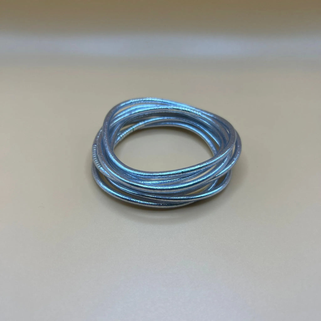 Pulsera Pan de Oro Fina Color Plata