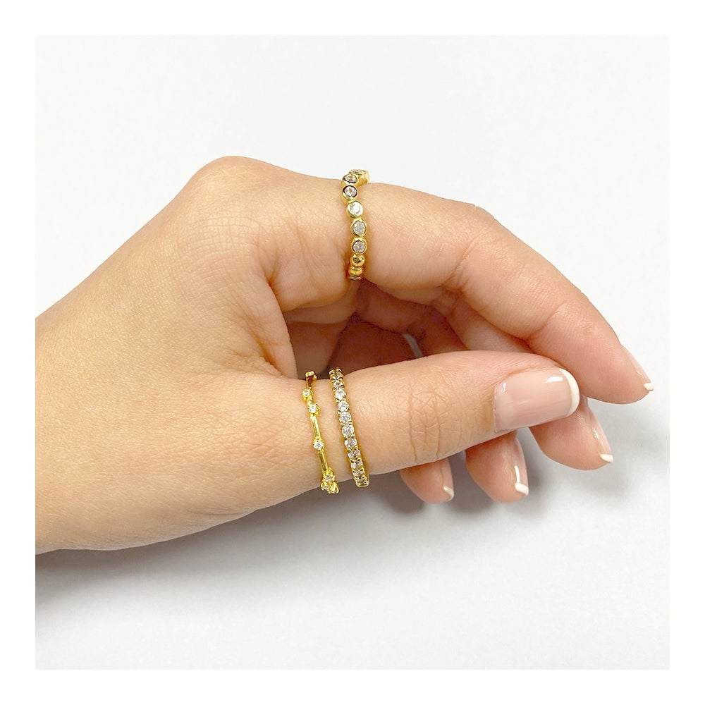 Anillo Circonitas Blancas