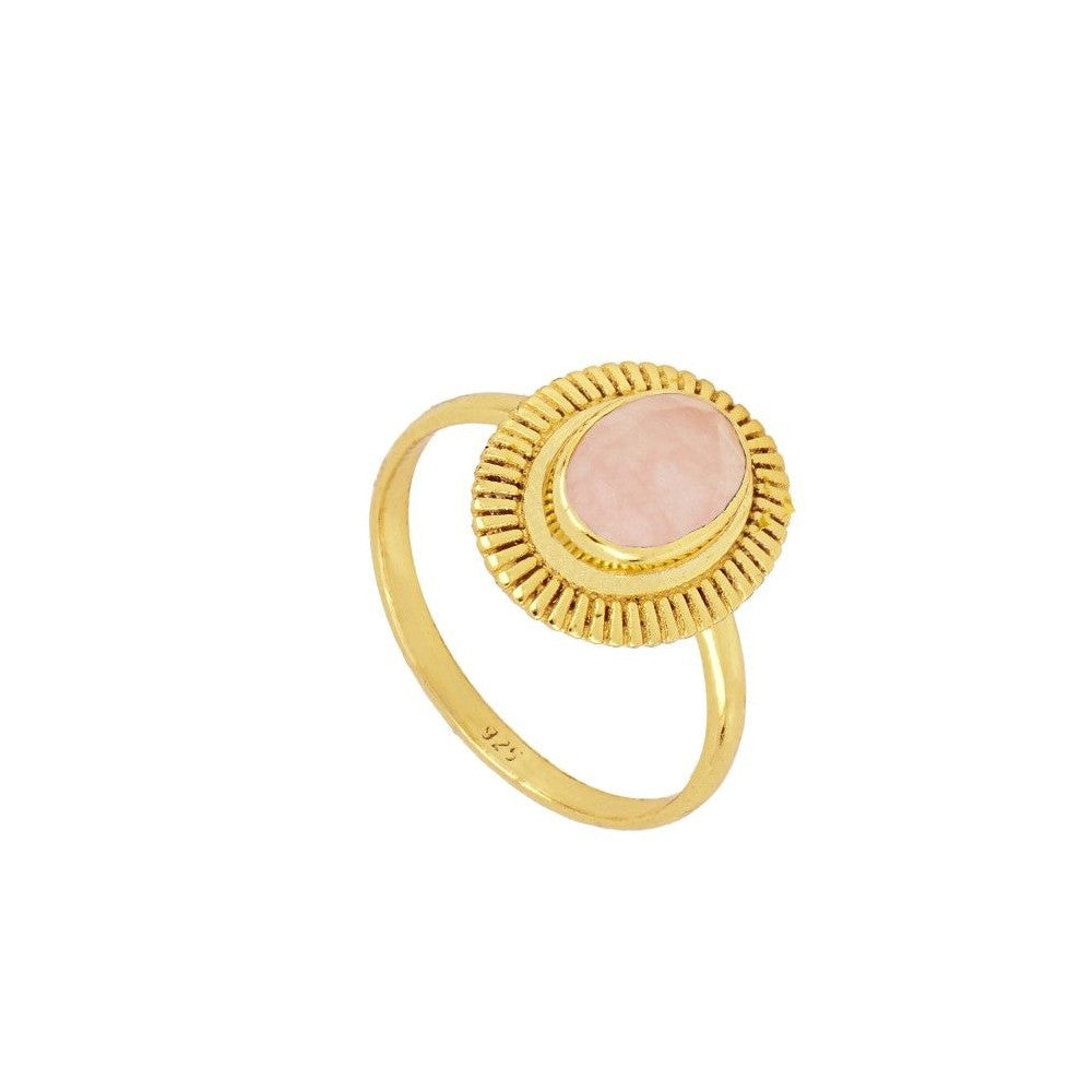 Anillo Calcedonia Rosa
