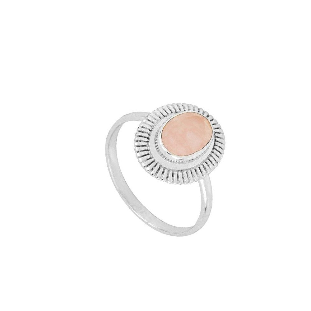 Anillo Calcedonia Rosa