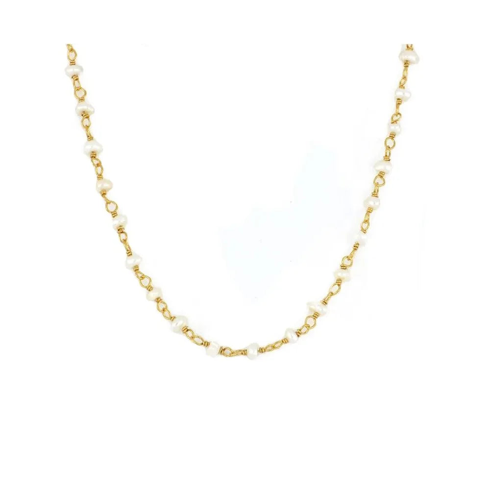 Collar Mineral Perlas de Río