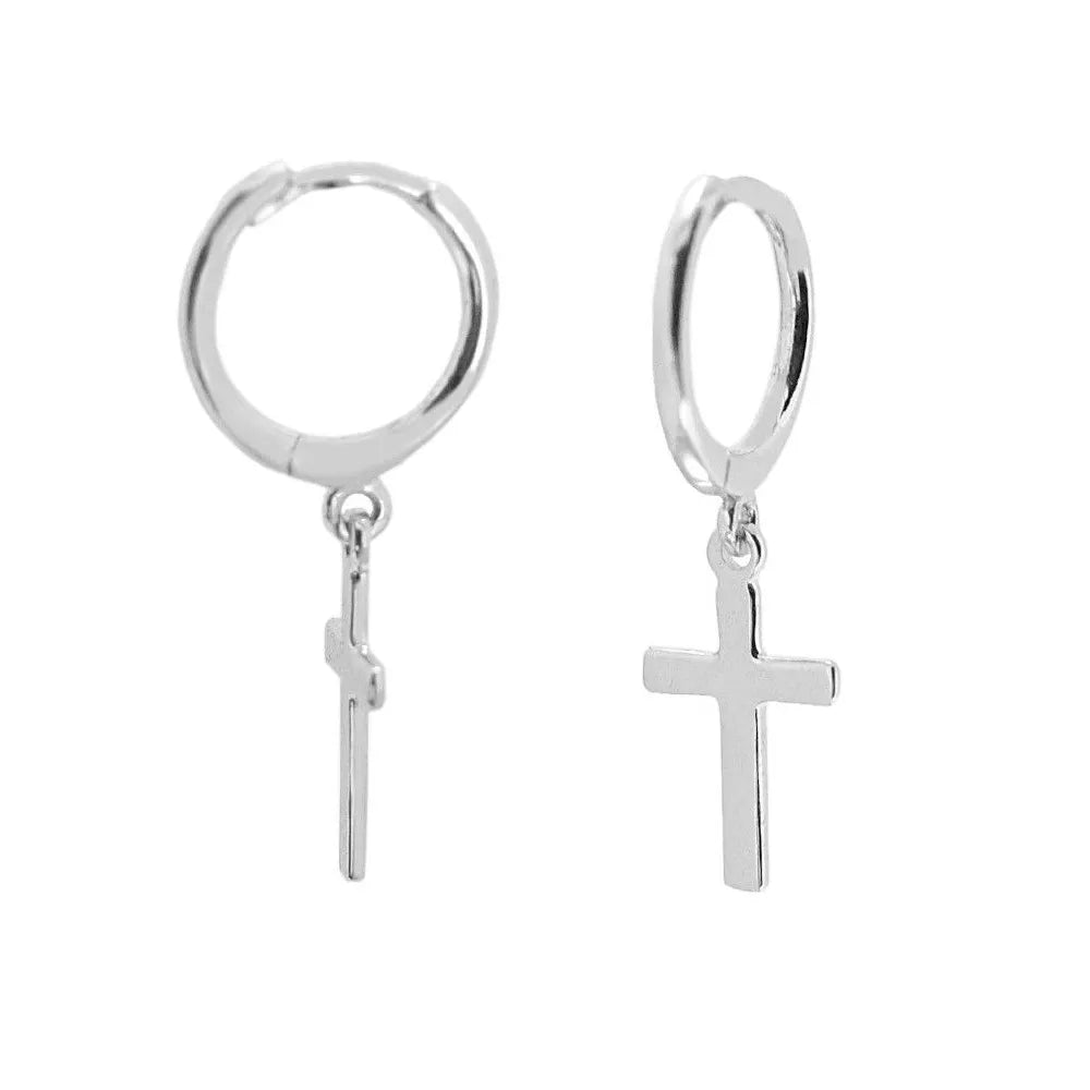 Pendiente Aro con Cruz