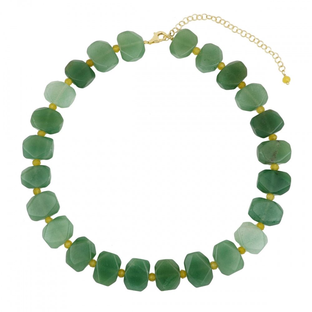 Collar Aventurina- Jade Amarillo