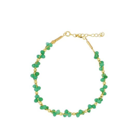 Pulsera Colección PIEDRAS - Calcedonia Verde